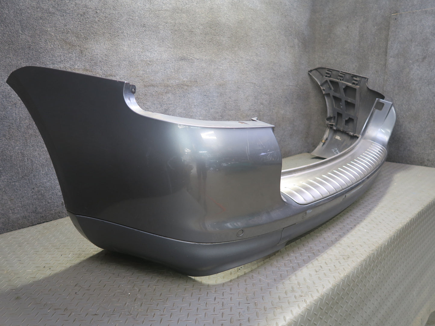 2003-2006 Porsche Cayenne 955 Turbo Rear Bumper Cover w PDC Titanium Metallic