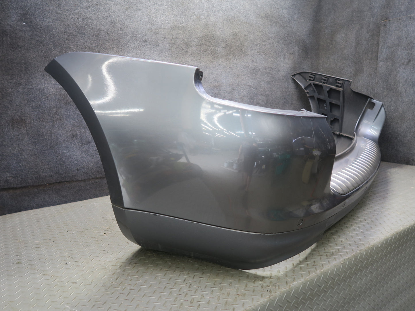 2003-2006 Porsche Cayenne 955 Turbo Rear Bumper Cover w PDC Titanium Metallic