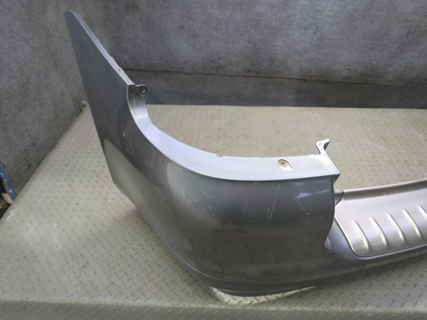 2003-2006 Porsche Cayenne 955 Turbo Rear Bumper Cover w PDC Titanium Metallic