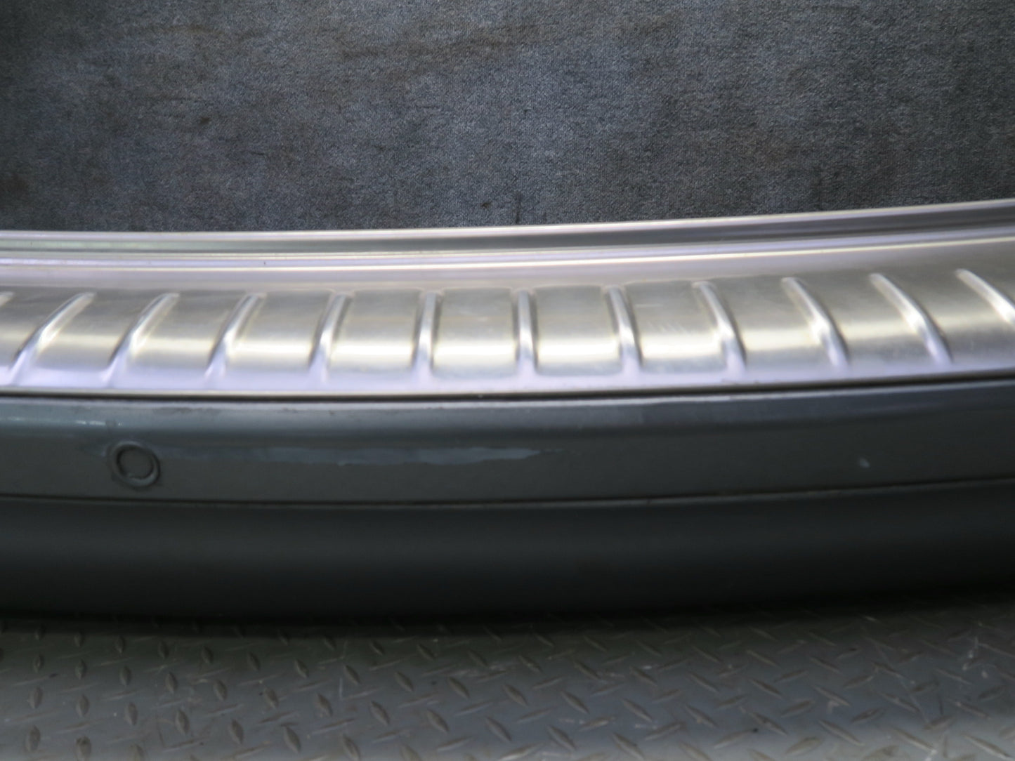 2003-2006 Porsche Cayenne 955 Turbo Rear Bumper Cover w PDC Titanium Metallic