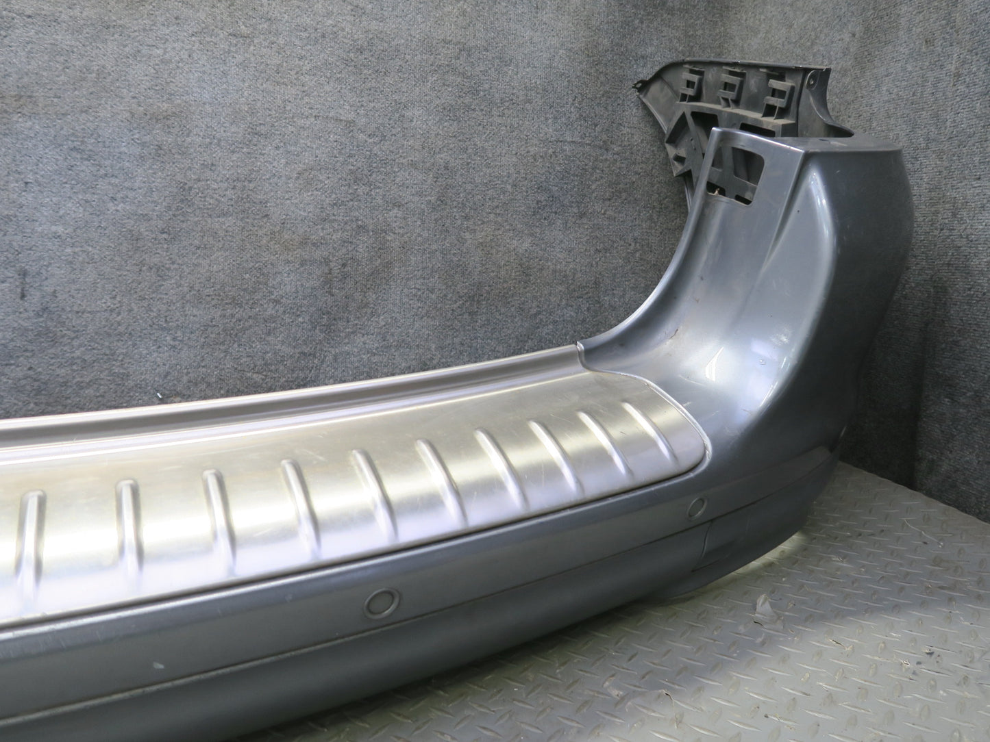 2003-2006 Porsche Cayenne 955 Turbo Rear Bumper Cover w PDC Titanium Metallic