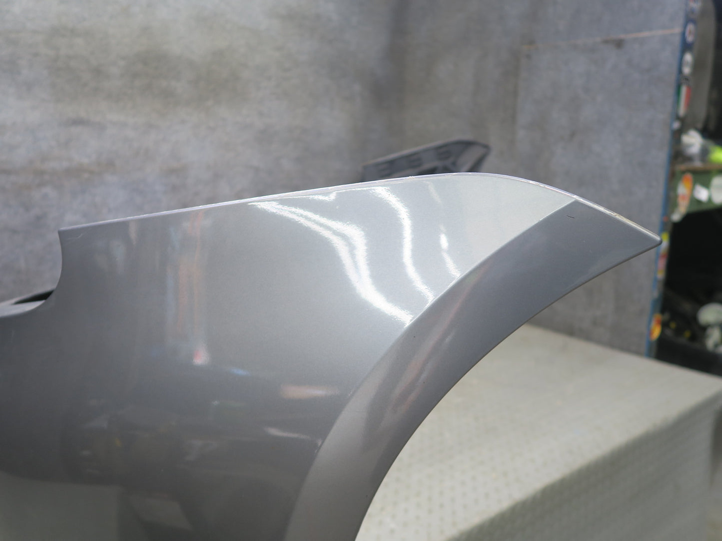 2003-2006 Porsche Cayenne 955 Turbo Rear Bumper Cover w PDC Titanium Metallic