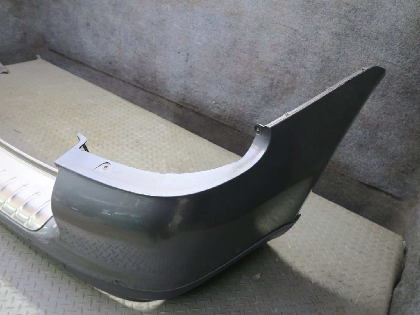 2003-2006 Porsche Cayenne 955 Turbo Rear Bumper Cover w PDC Titanium Metallic