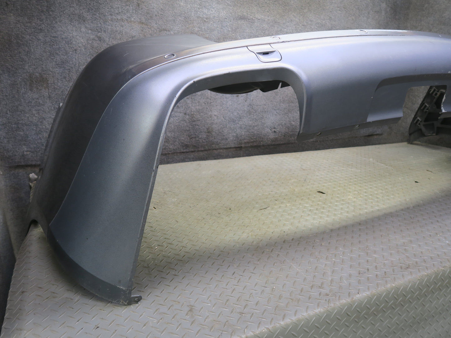 2003-2006 Porsche Cayenne 955 Turbo Rear Bumper Cover w PDC Titanium Metallic