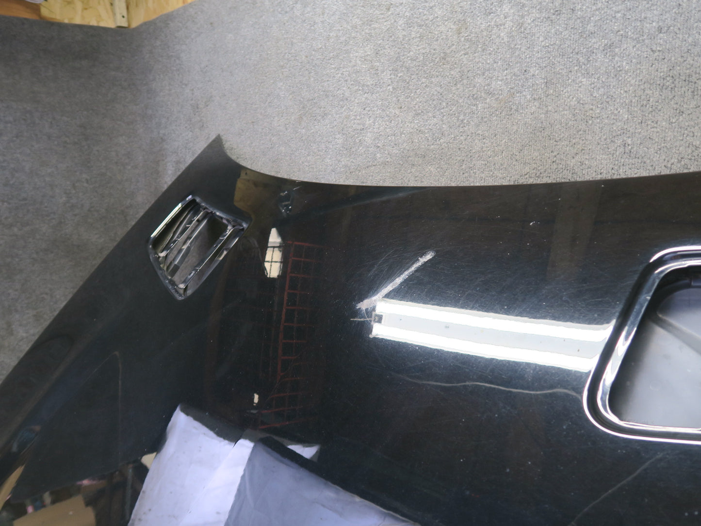 2017-2019 Mercedes X166 GLS450 Front Hood Bonnet Shell Cover Panel Black