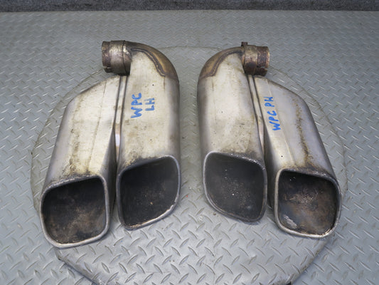 2003-2006 Porsche Cayenne 955 Turbo Rear Exhaust Muffler Tip Set of 2