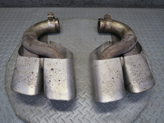2003-2006 Porsche Cayenne 955 Turbo Rear Exhaust Muffler Tip Set of 2