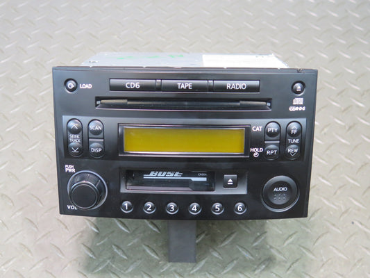 2004 Nissan Z33 350Z Bose AM FM Radio Audio CD Cassette Receiver Head Unit OEM