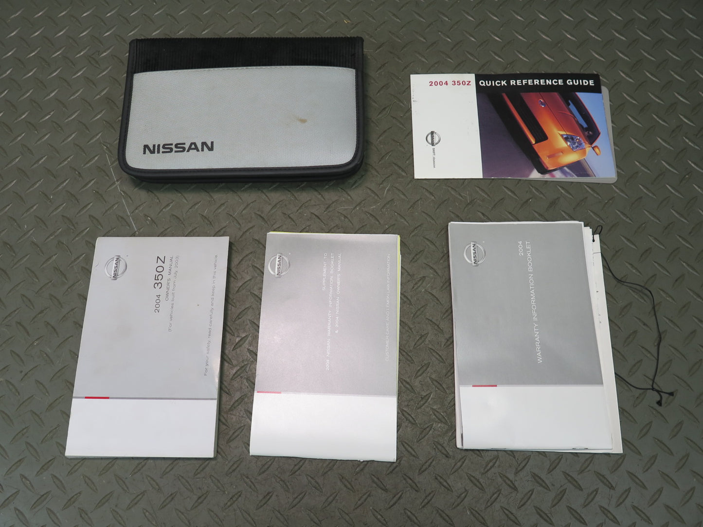 2004 Nissan Z33 350Z Convertible Owners Guide Manual Book Set w Case OEM