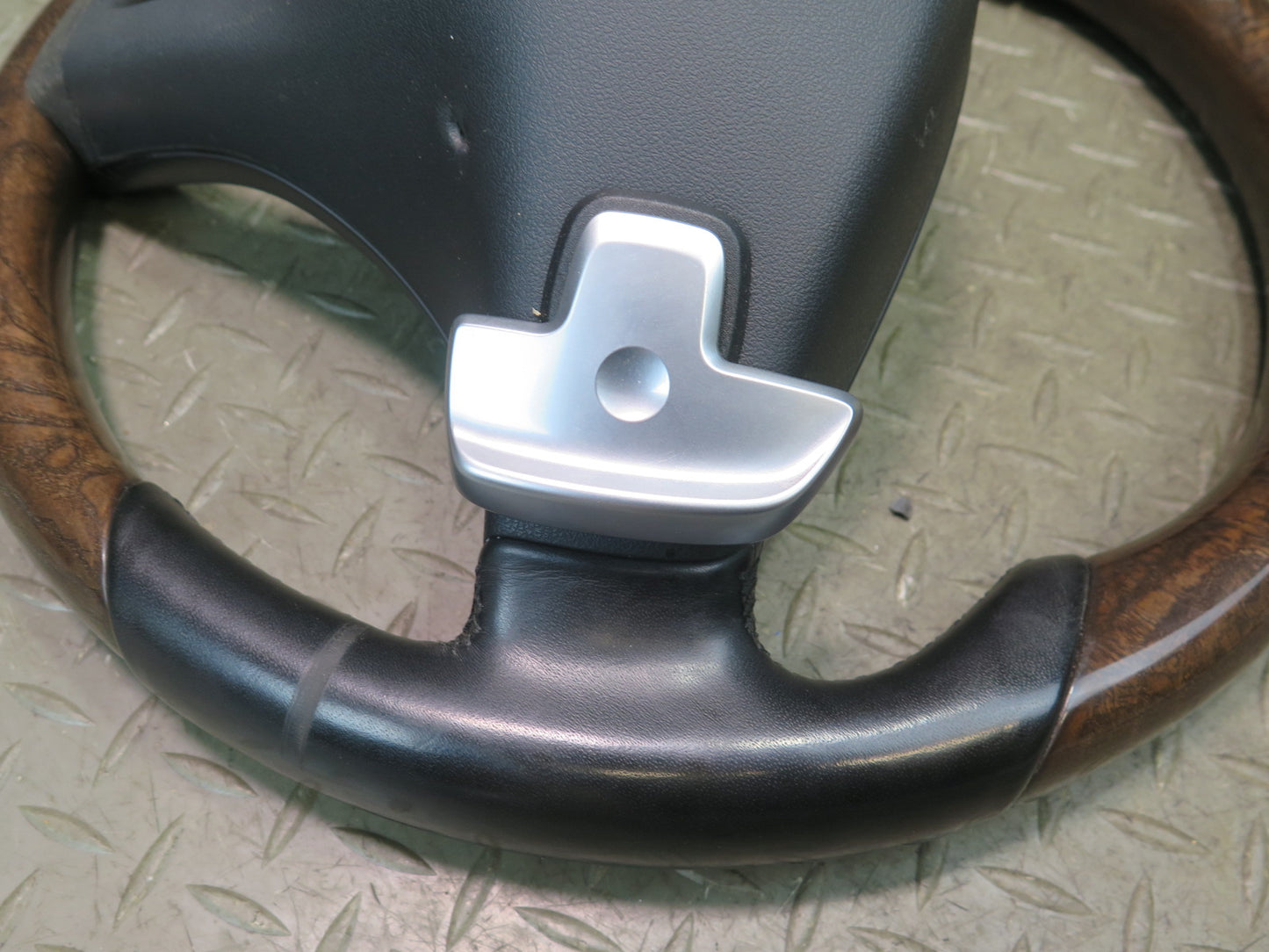 2017-2019 Mercedes X166 GLS450 Leather Wood Steering w Controls Shifter Paddles