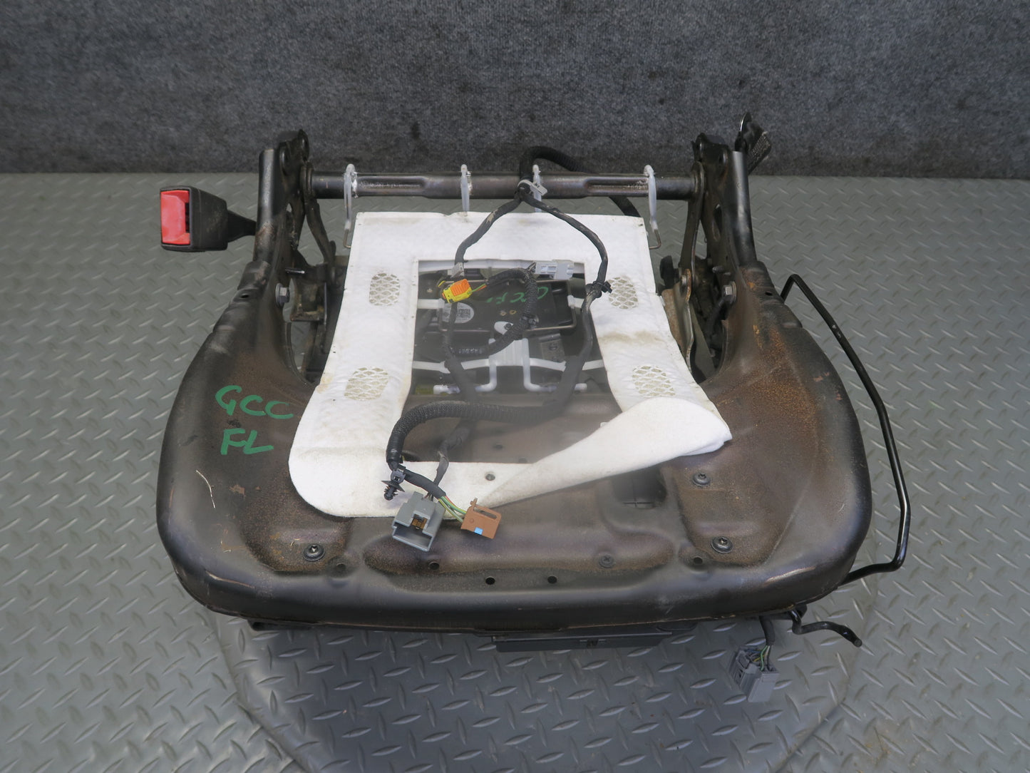16-19 Chevrolet Camaro SS Front Left Seat Lower Frame Track Rail w Motors OEM