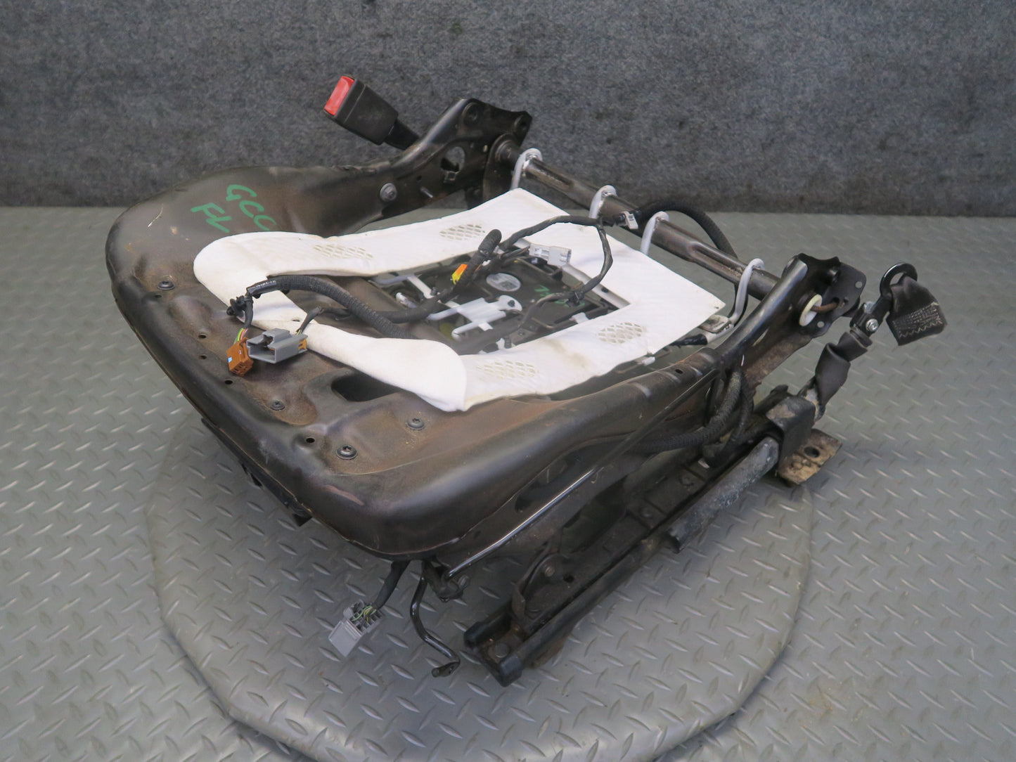 16-19 Chevrolet Camaro SS Front Left Seat Lower Frame Track Rail w Motors OEM