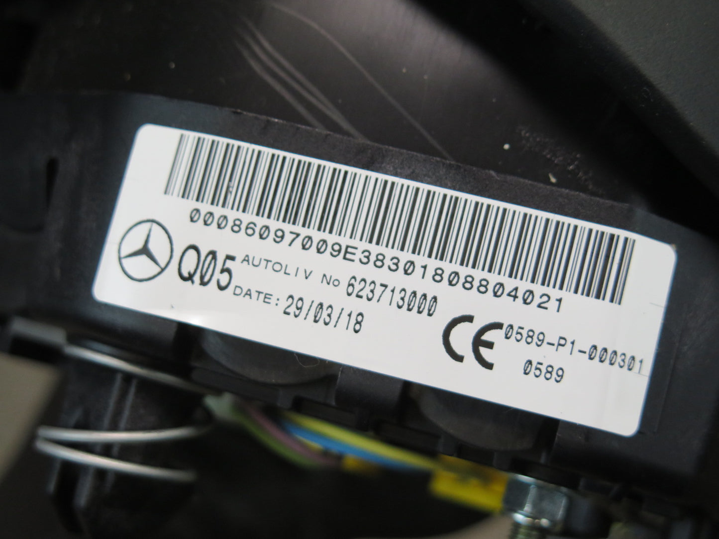 17-19 MERCEDES X166 GLS450 STEERING WHEEL SRS AIRBAG OEM