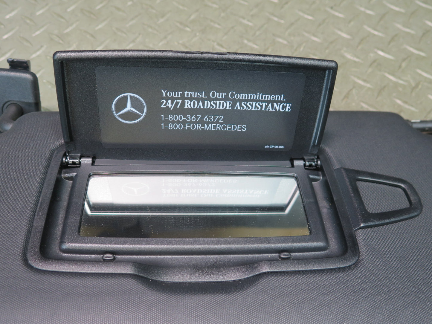 2017-2019 Mercedes X166 GLS450 Front Left & Right Dual Sun Visor Set Black