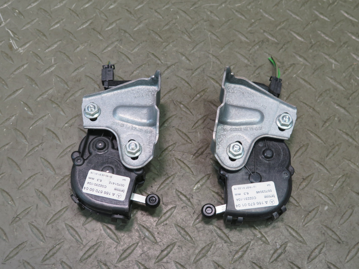 13-19 Mercedes X166 GLS450 Rear Left Right Quarter Window Regulator Motor Set