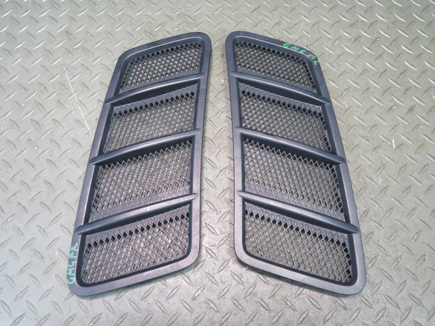 2017-2019 Mercedes X166 GLS450 Right & Left Hood Scoop Vent Grill Cover Set