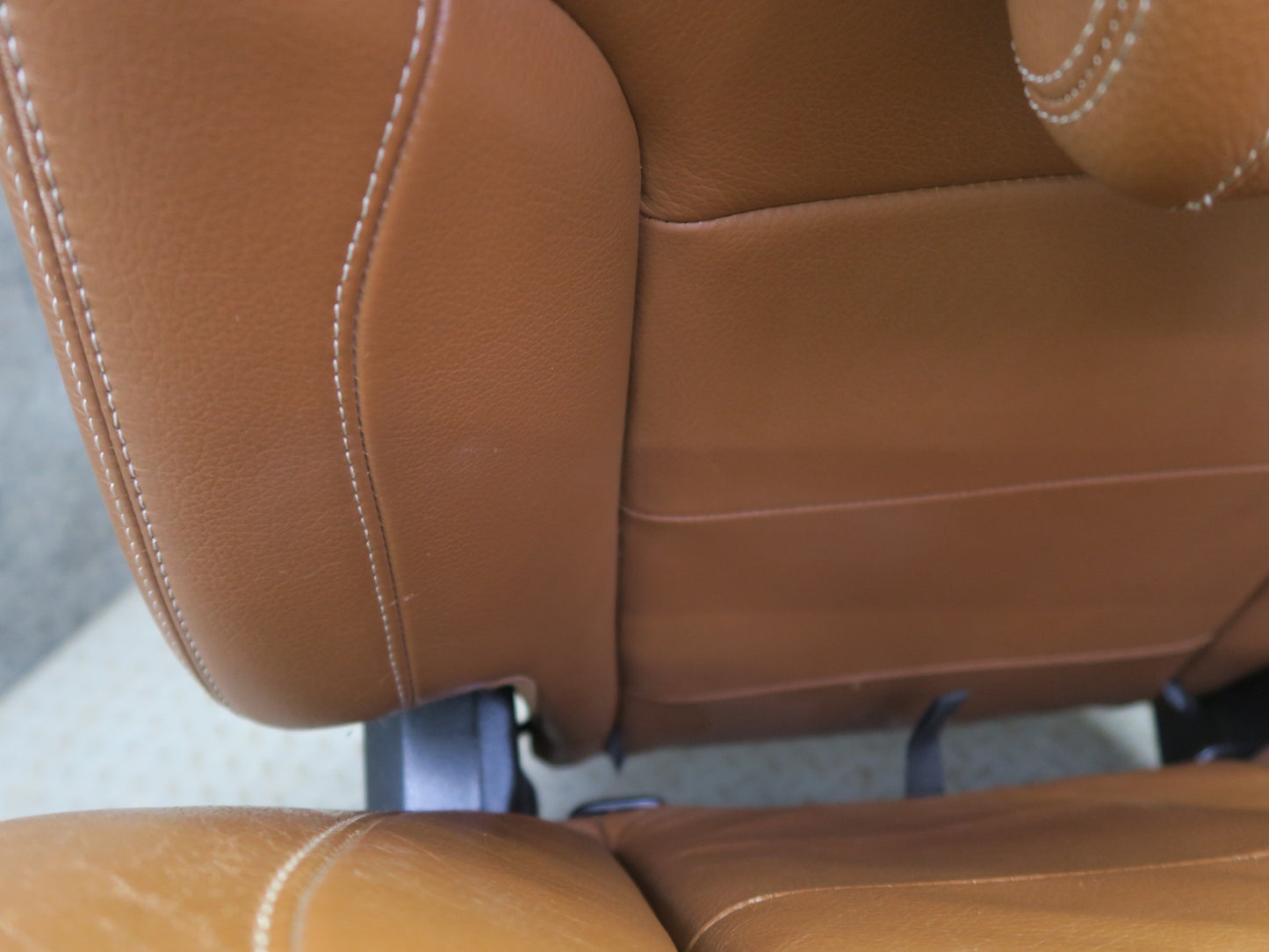 2017-2019 Mercedes X166 GLS450 Rear Right Second 2ND ROW Side Leather Seat Brown