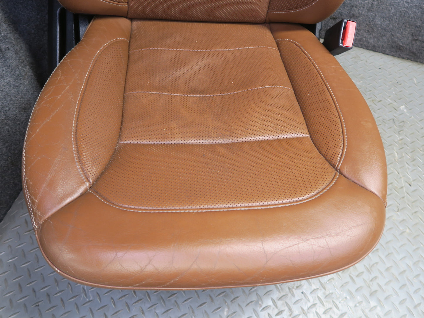 2017-2019 Mercedes X166 GLS450 Front Left & Right Leather Seat Brown Set of 2