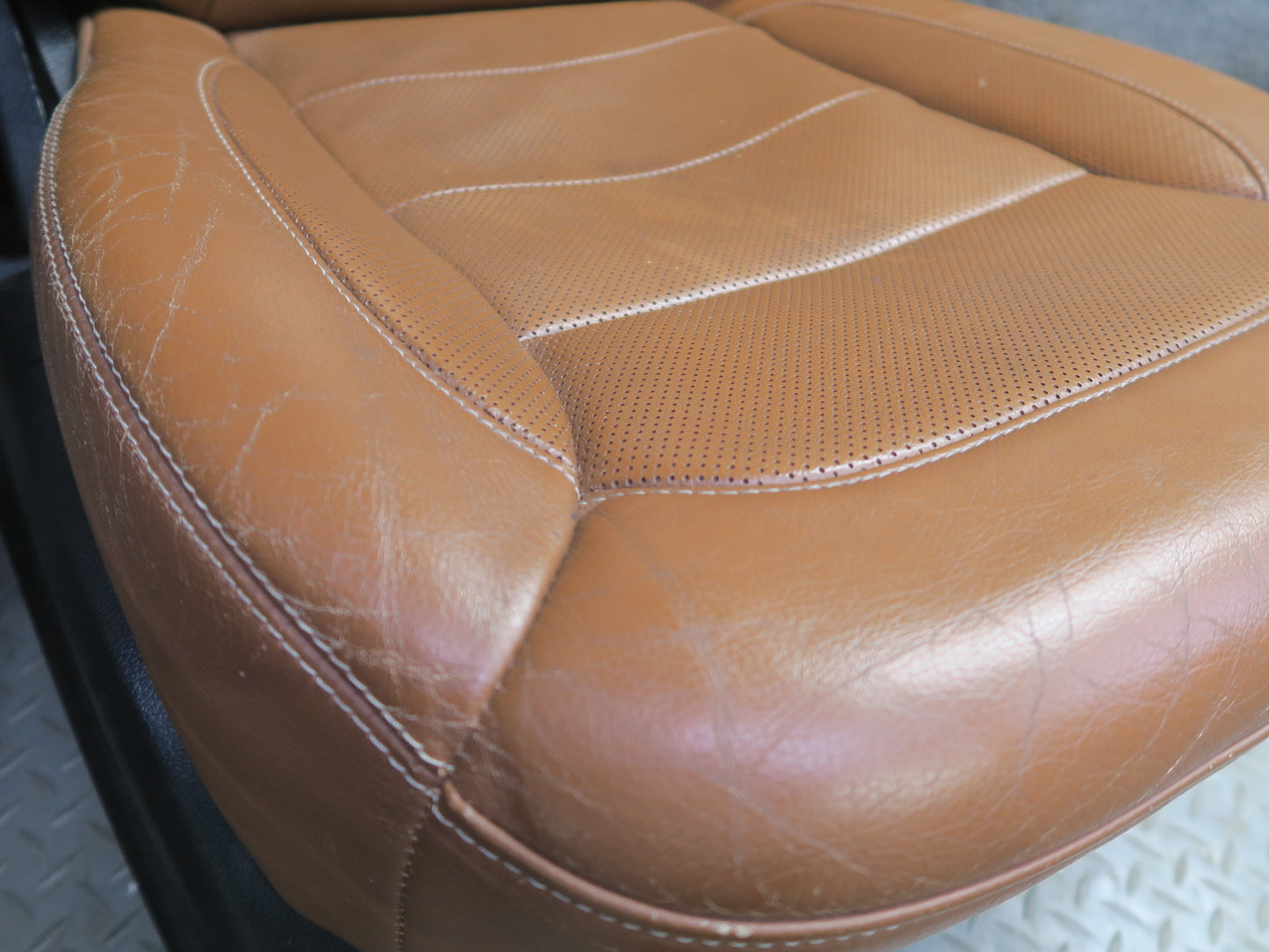 2017-2019 Mercedes X166 GLS450 Front Left & Right Leather Seat Brown Set of 2