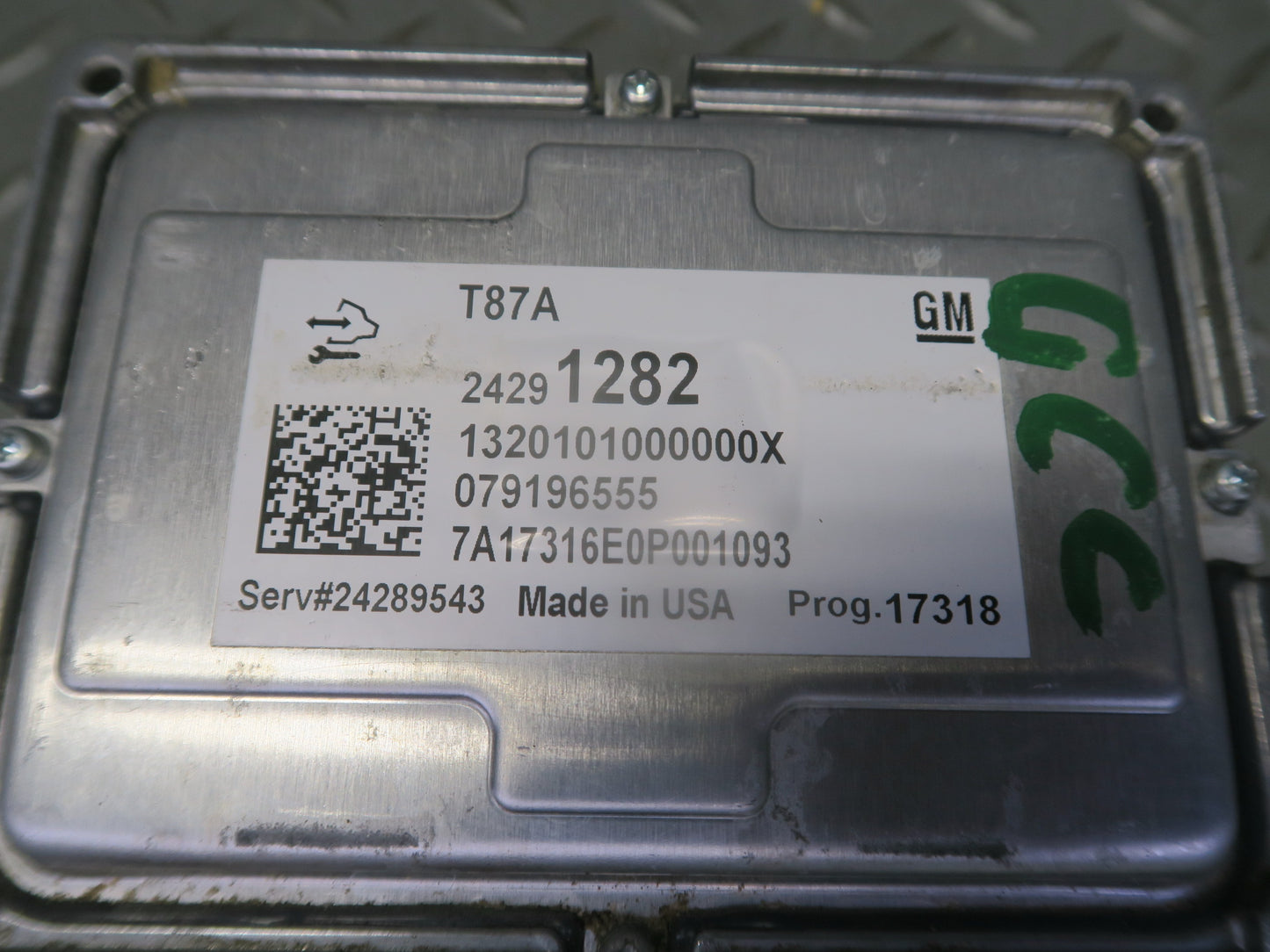 2018 Chevrolet Camaro SS 6.2L LT1 Transmission Control Module 24291282 OEM