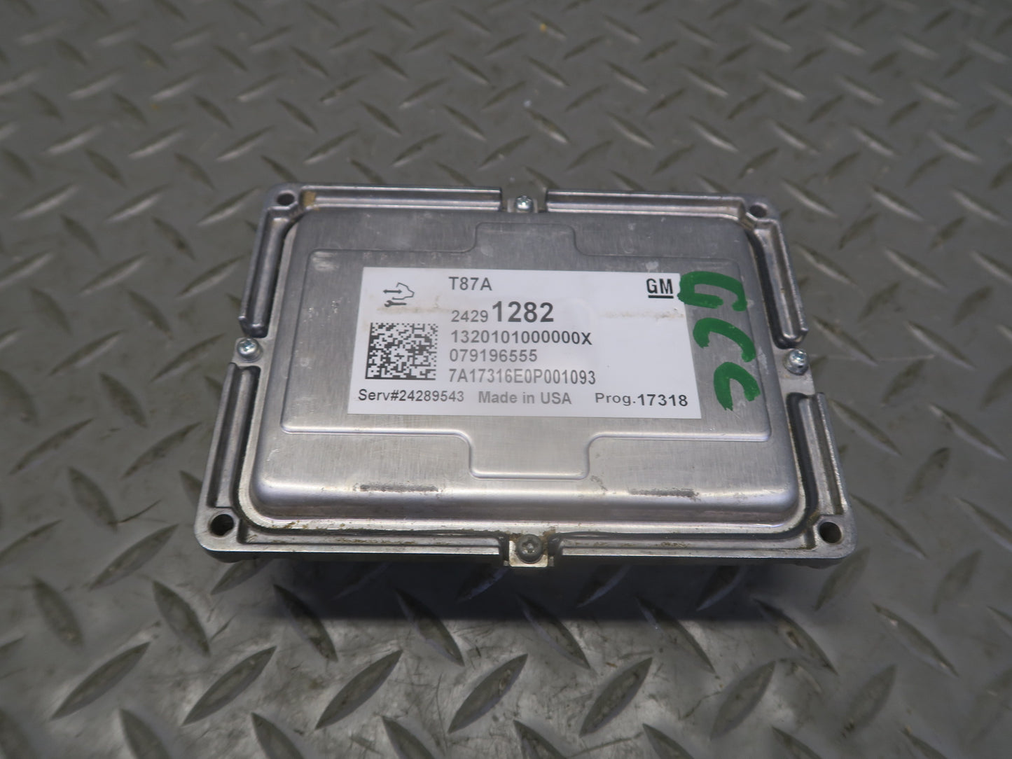 2018 Chevrolet Camaro SS 6.2L LT1 Transmission Control Module 24291282 OEM