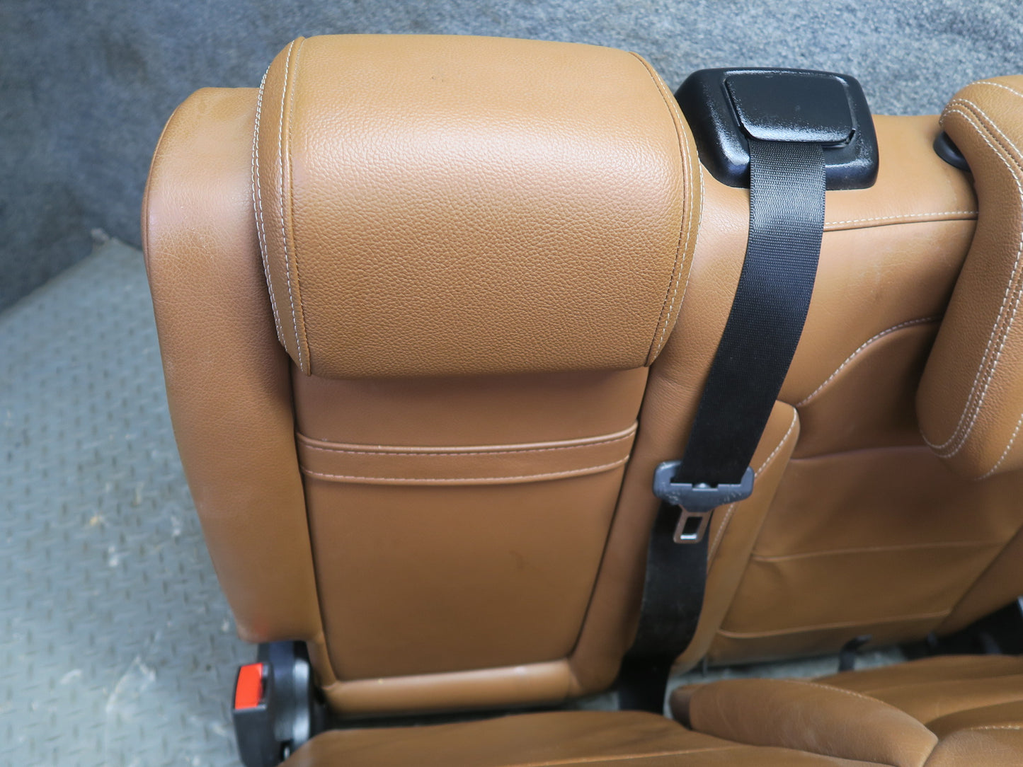 2017-2019 Mercedes X166 GLS450 Rear Left Second 2ND ROW Side Leather Seat Brown