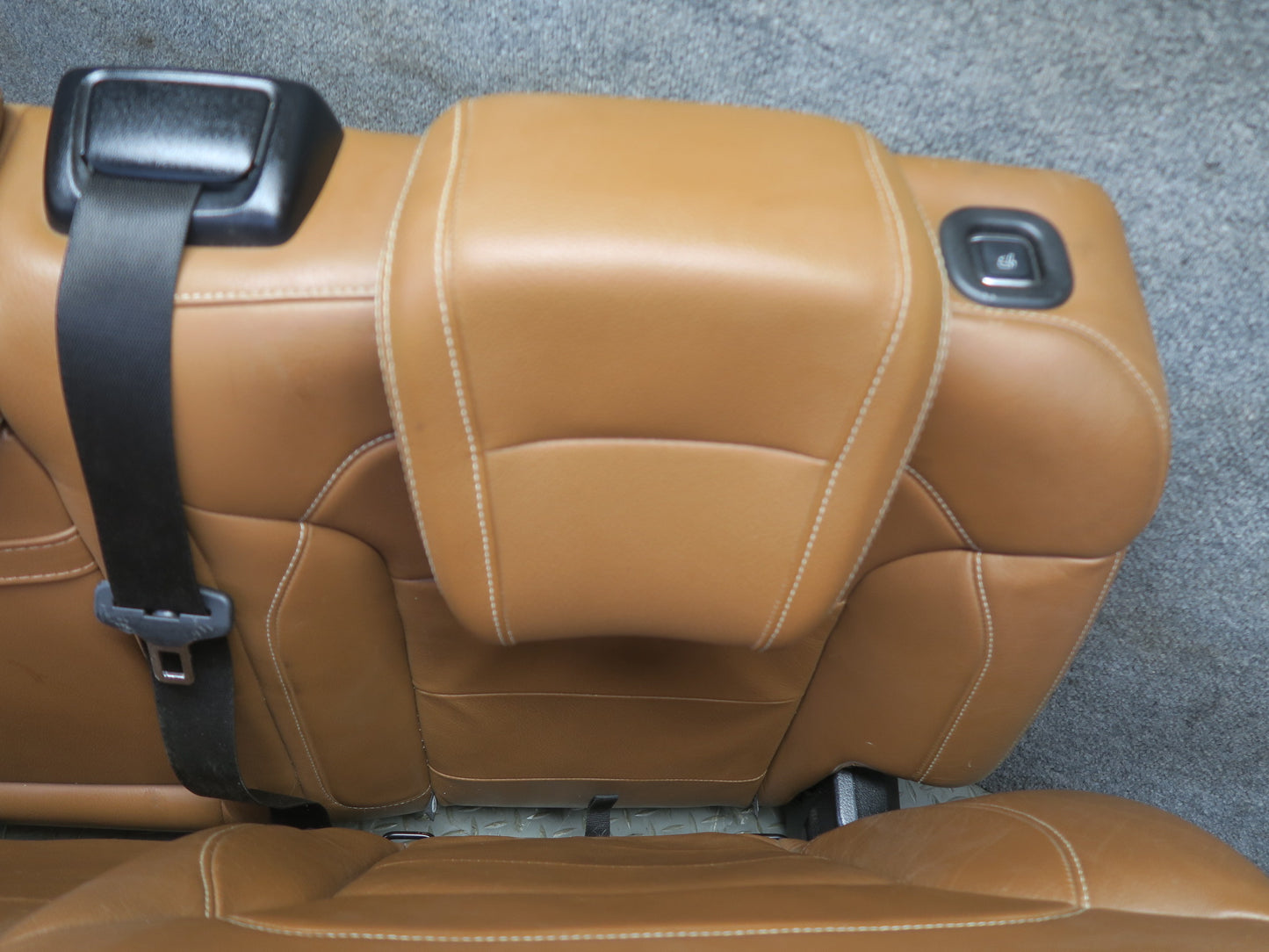 2017-2019 Mercedes X166 GLS450 Rear Left Second 2ND ROW Side Leather Seat Brown