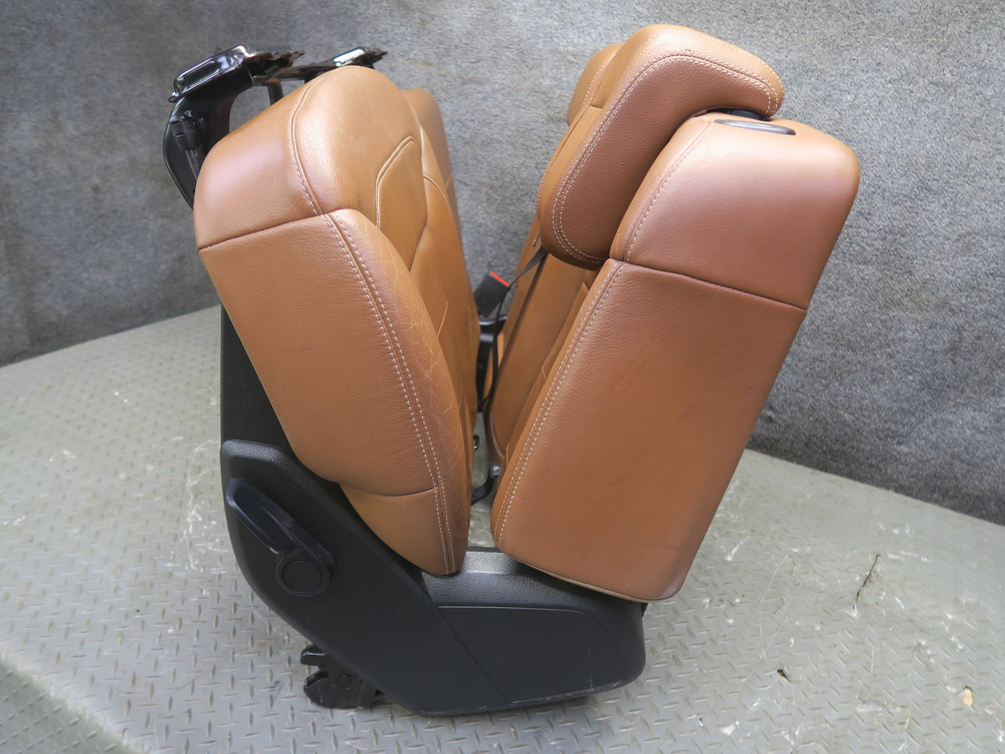 2017-2019 Mercedes X166 GLS450 Rear Left Second 2ND ROW Side Leather Seat Brown