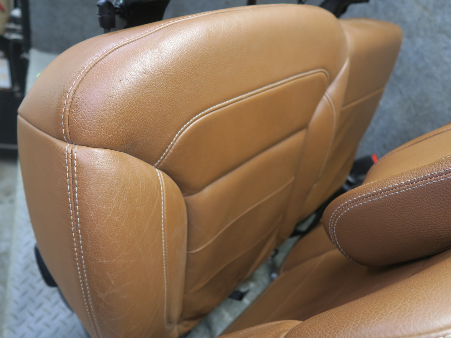 2017-2019 Mercedes X166 GLS450 Rear Left Second 2ND ROW Side Leather Seat Brown