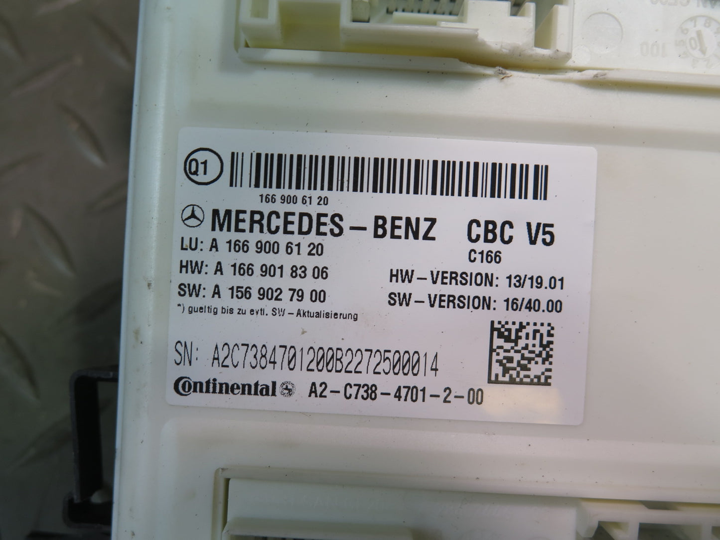 2012-2019 Mercedes X166 GL GLS Front SAM Signal Activation Control Module