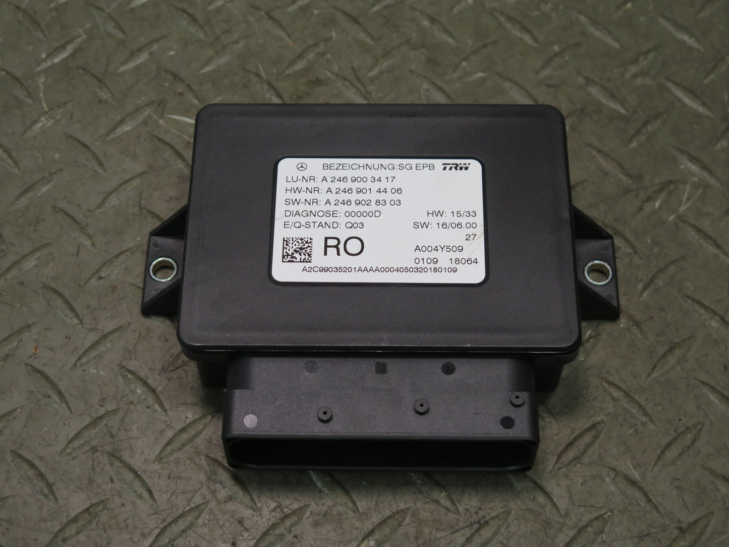2017-2019 Mercedes X166 GLS450 Park Parking Brake Computer Control Module Unit