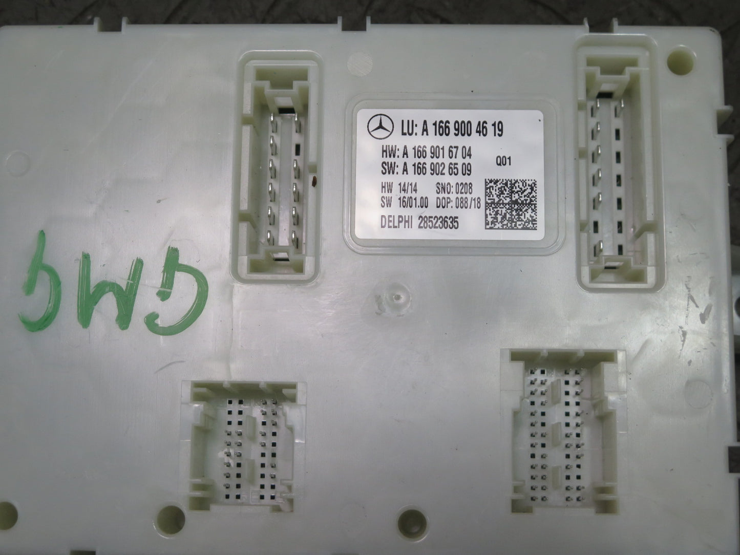 2017-2019 Mercedes X166 GLS450 Rear SAM Fuse Box Module Control Unit