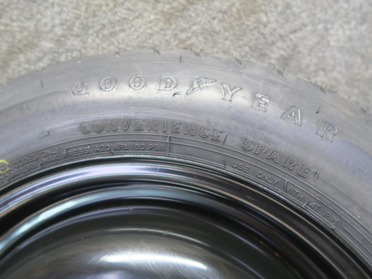 03-05 Nissan Z33 350Z Spare Tire R16" Wheel 16x4T T145/90 106M 40300-32P00 OEM