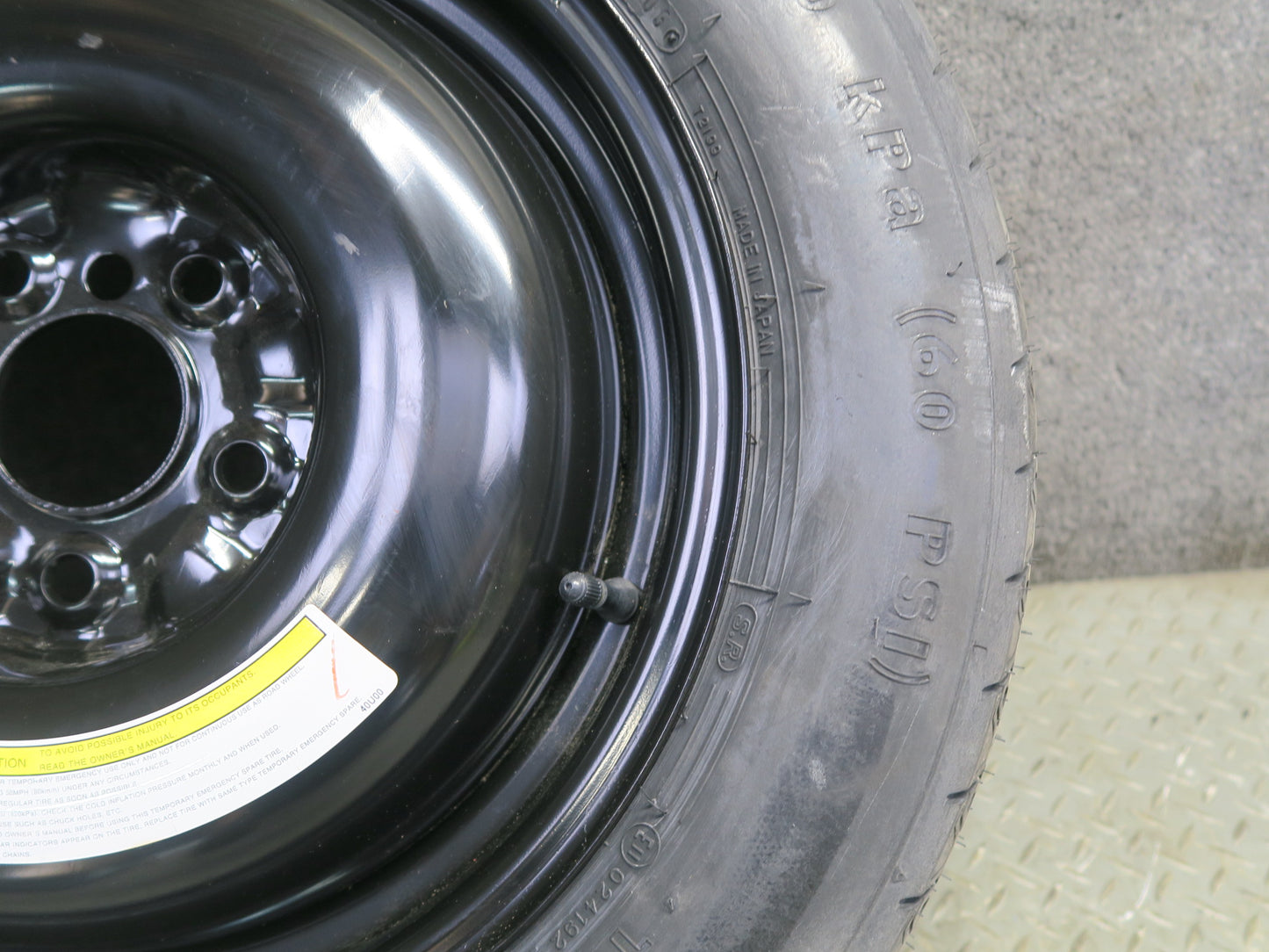 03-05 Nissan Z33 350Z Spare Tire R16" Wheel 16x4T T145/90 106M 40300-32P00 OEM