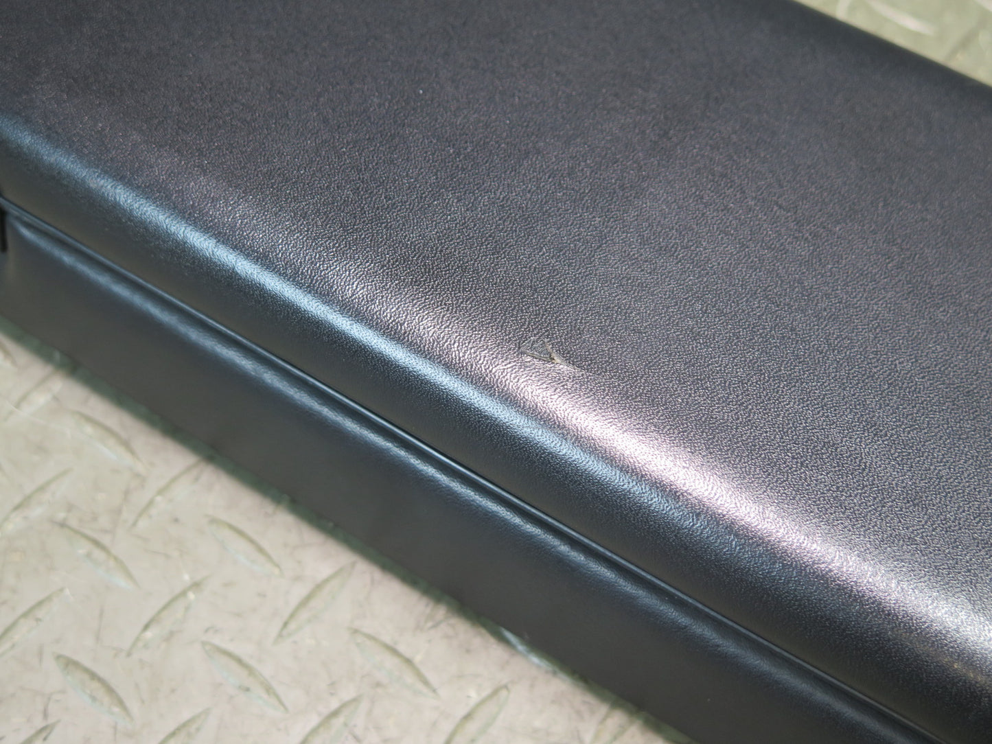 1984-1991 Porsche 928 Center Console Leather Armrest Black 92855570102