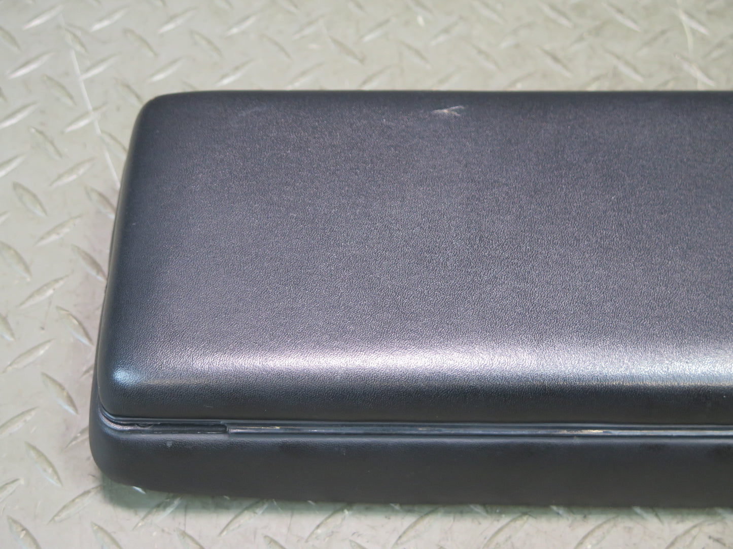1984-1991 Porsche 928 Center Console Leather Armrest Black 92855570102