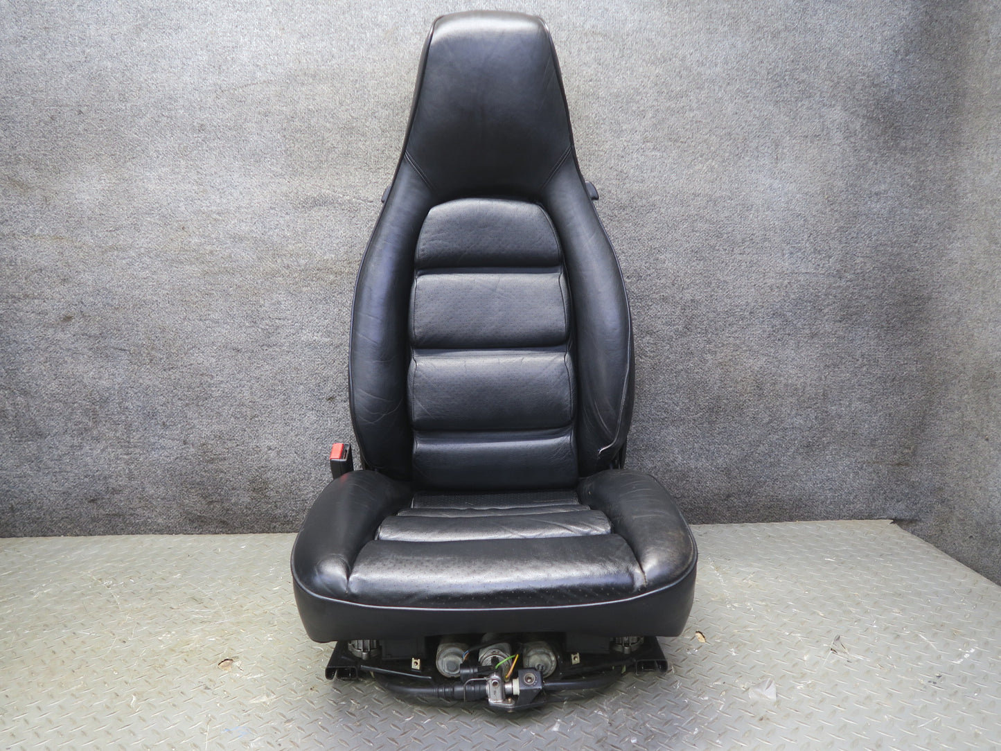 87-95 Porsche 928 S4 Front & Rear Left Right Side Power Seat Leather Black Set
