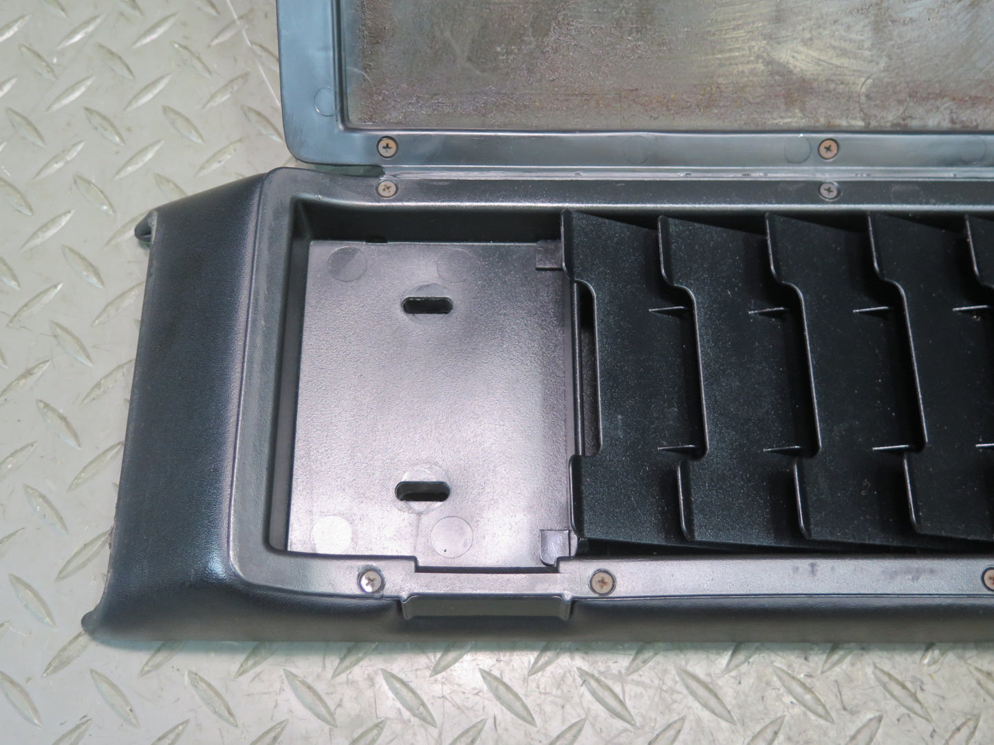 1984-1991 Porsche 928 Center Console Leather Armrest Black 92855570102