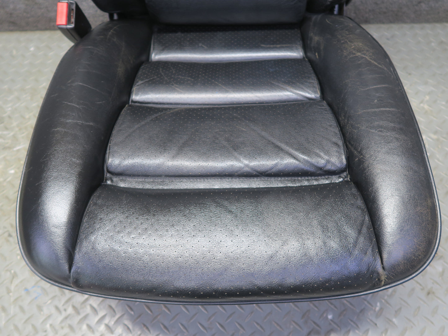 87-95 Porsche 928 S4 Front & Rear Left Right Side Power Seat Leather Black Set