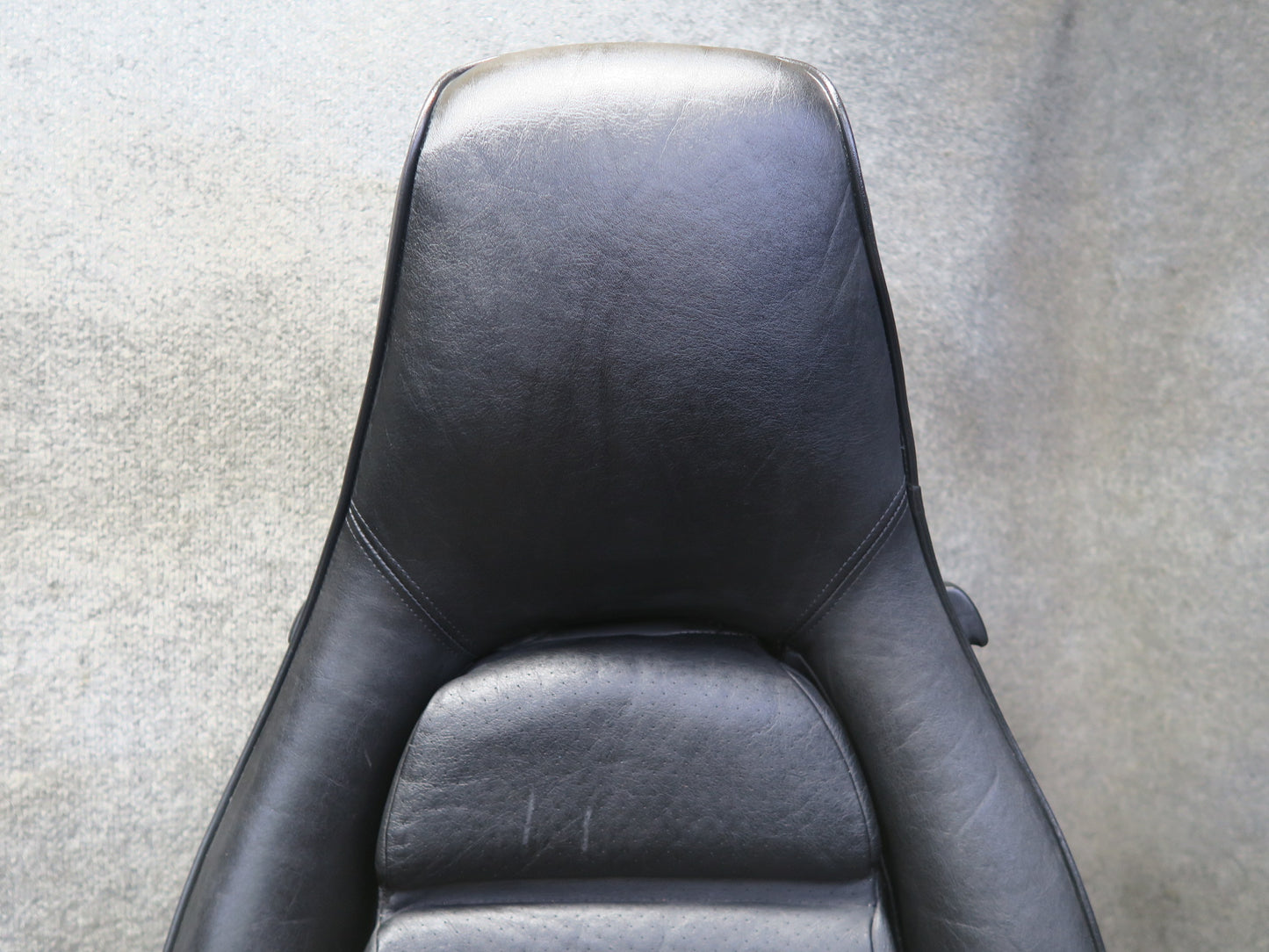 87-95 Porsche 928 S4 Front & Rear Left Right Side Power Seat Leather Black Set