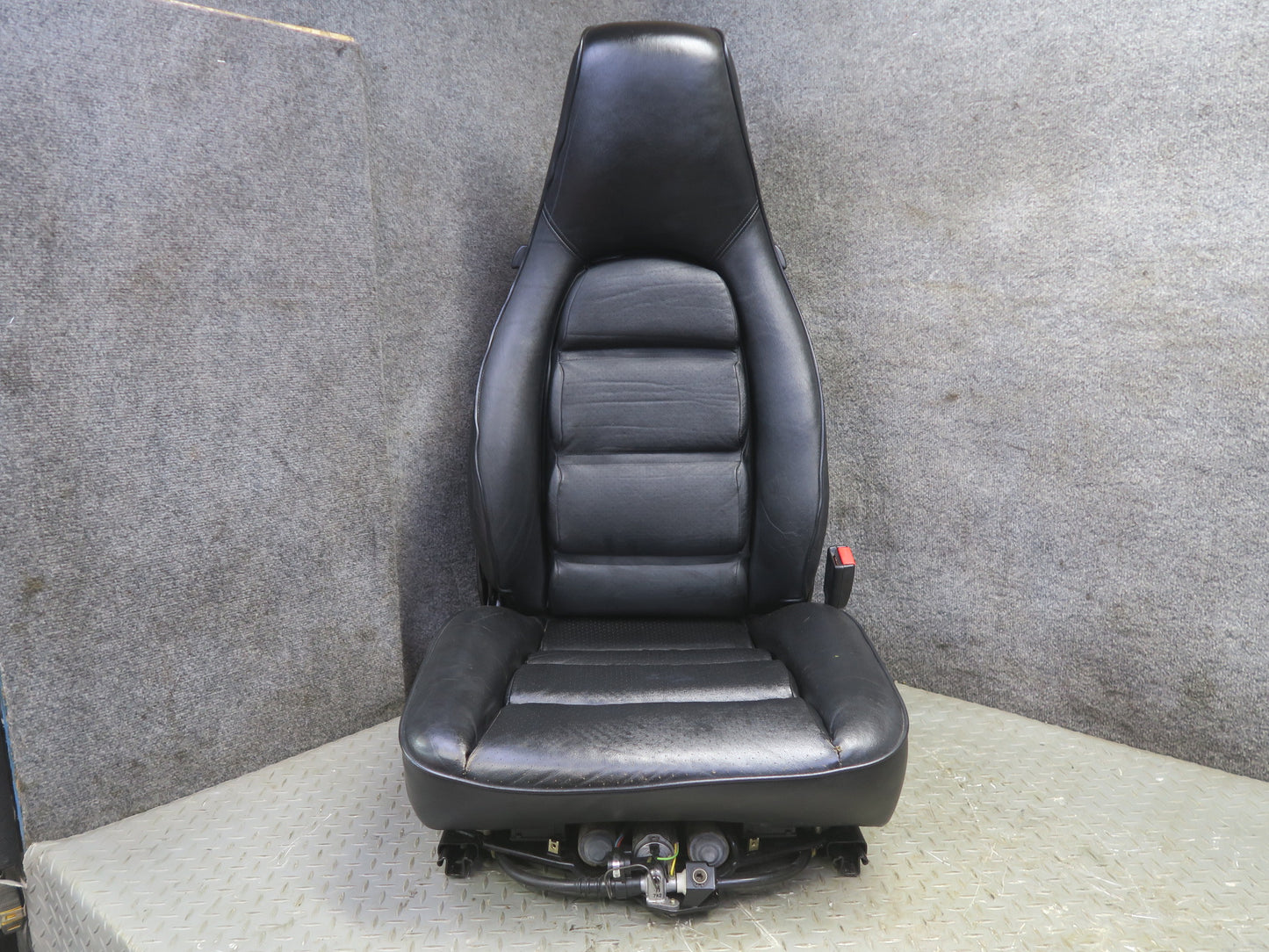 87-95 Porsche 928 S4 Front & Rear Left Right Side Power Seat Leather Black Set