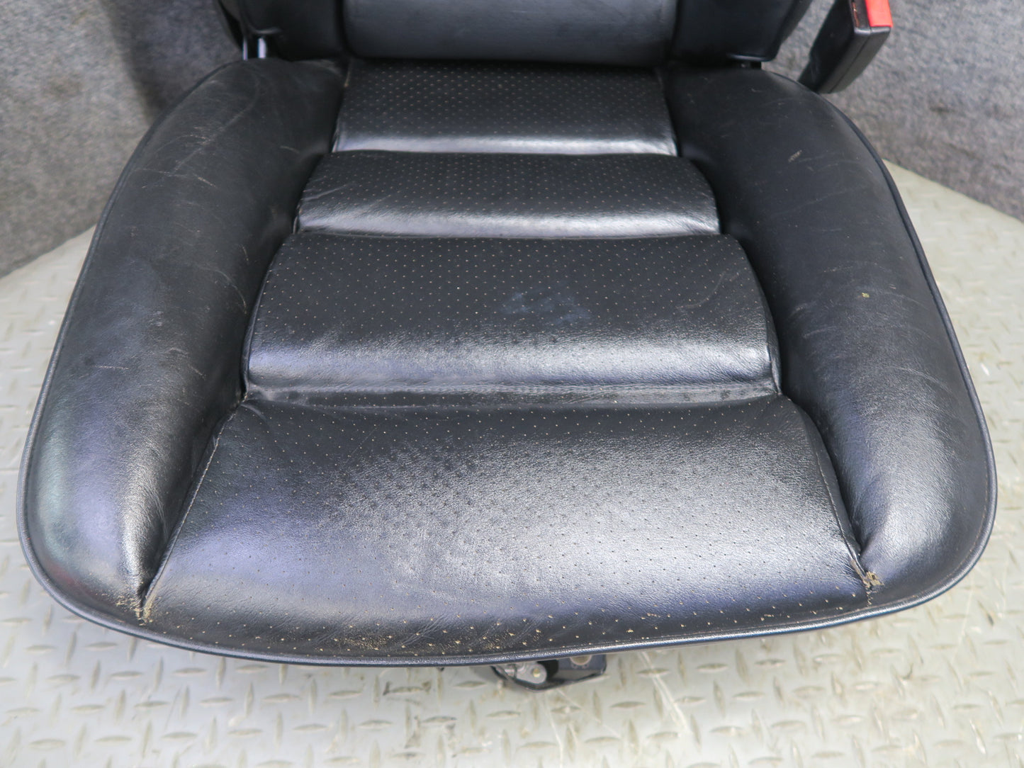 87-95 Porsche 928 S4 Front & Rear Left Right Side Power Seat Leather Black Set