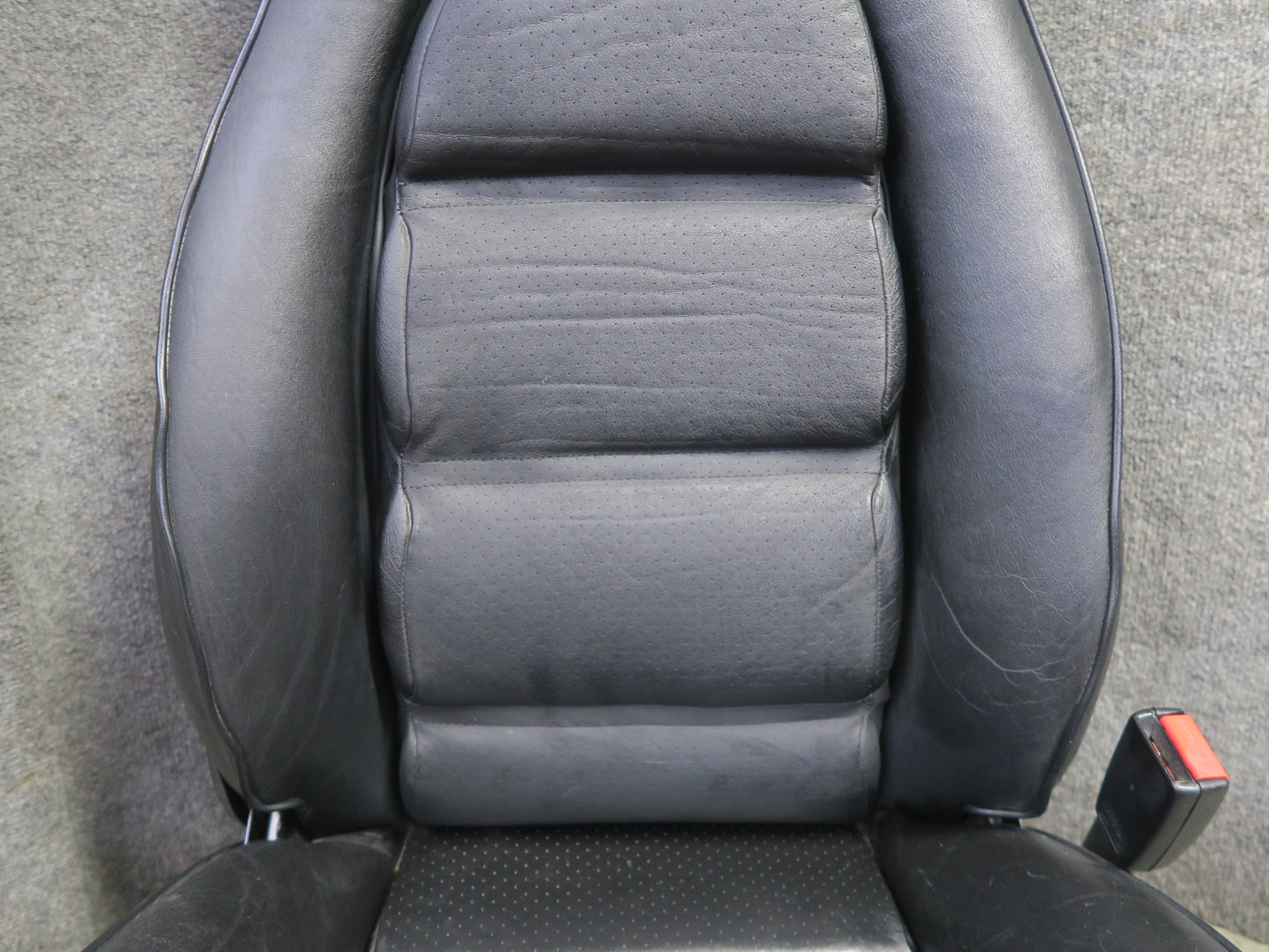 87-95 Porsche 928 S4 Front & Rear Left Right Side Power Seat Leather Black Set