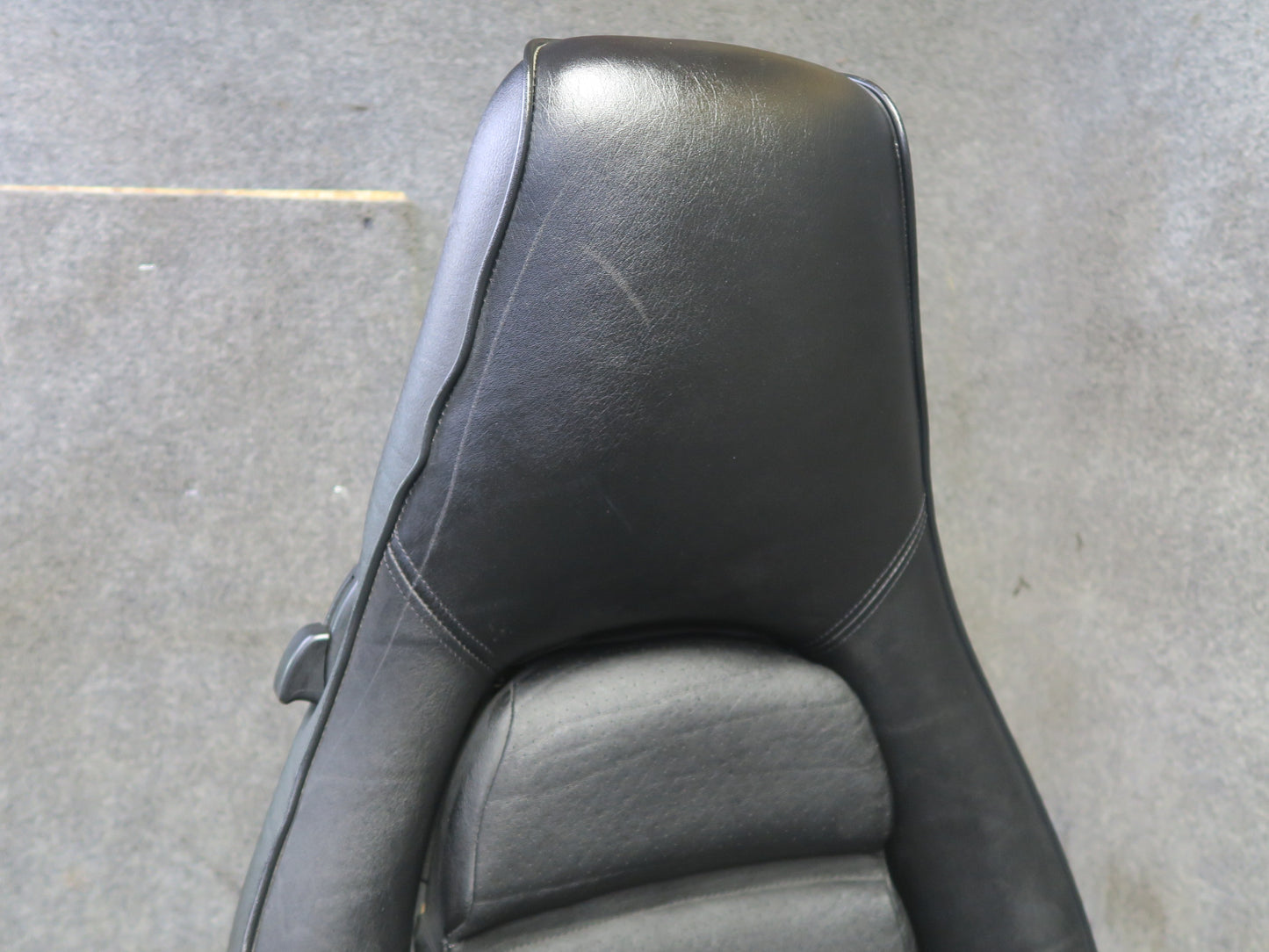 87-95 Porsche 928 S4 Front & Rear Left Right Side Power Seat Leather Black Set