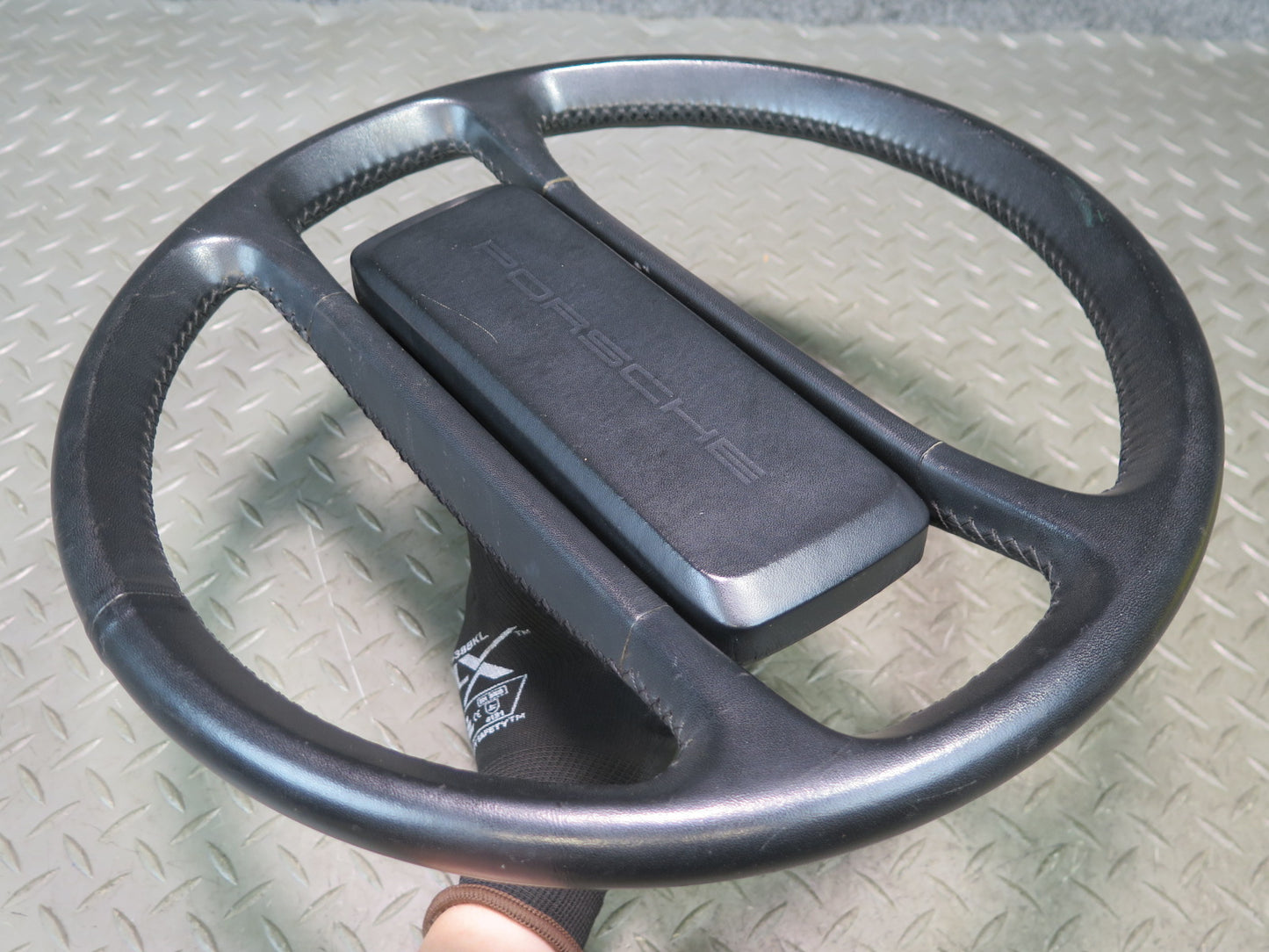 1984-1989 Porsche 928 S4 Leather 4 Spoke Steering Black 59K Miles