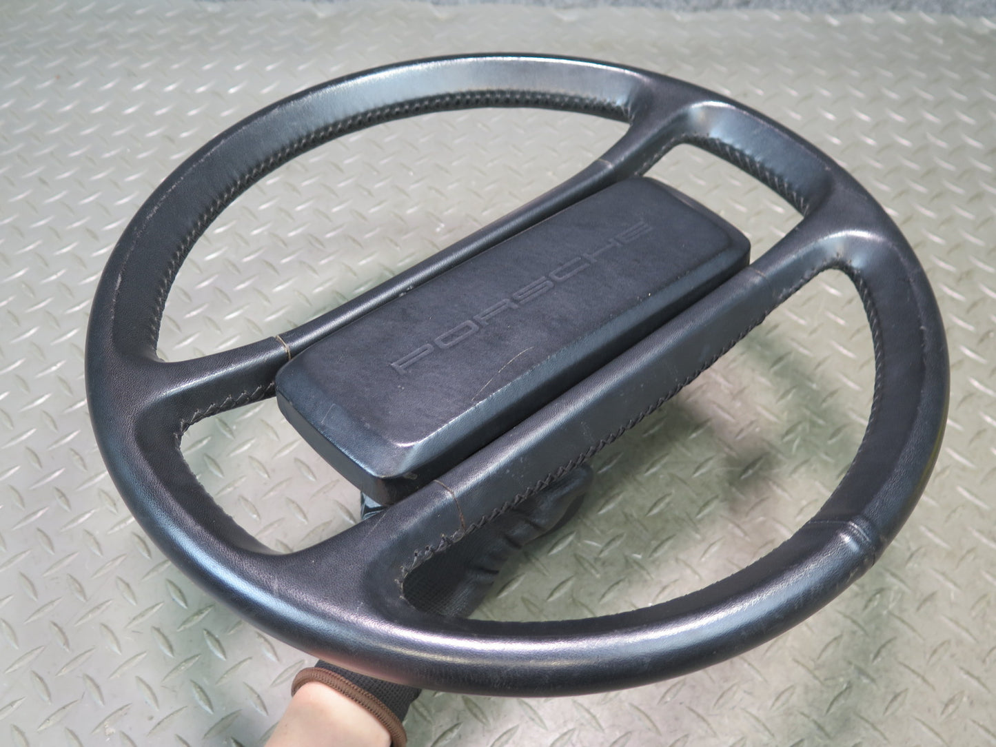 1984-1989 Porsche 928 S4 Leather 4 Spoke Steering Black 59K Miles