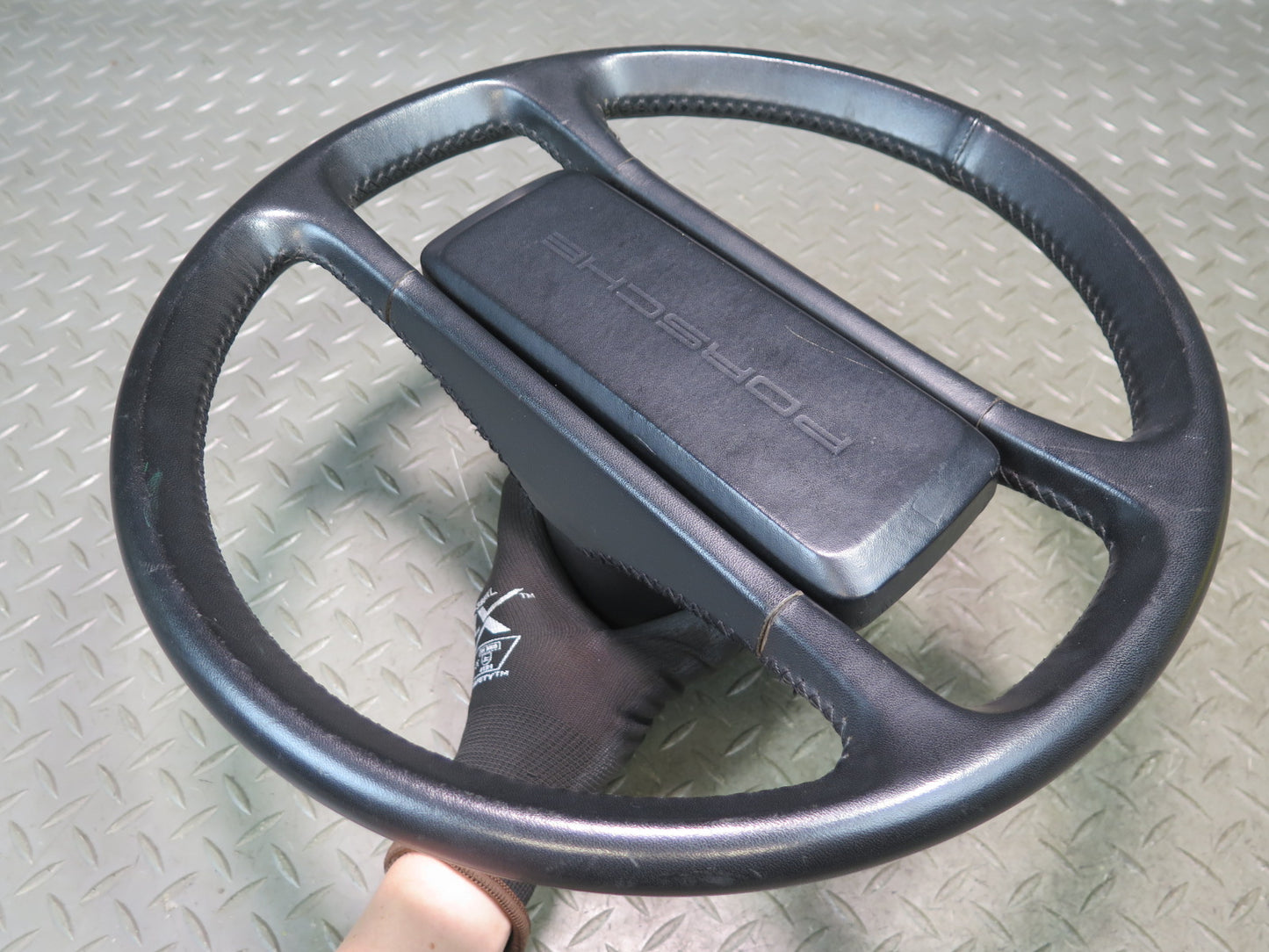 1984-1989 Porsche 928 S4 Leather 4 Spoke Steering Black 59K Miles