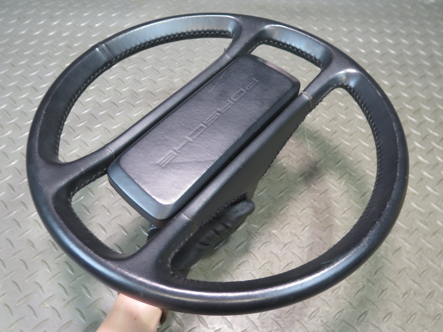 1984-1989 Porsche 928 S4 Leather 4 Spoke Steering Black 59K Miles