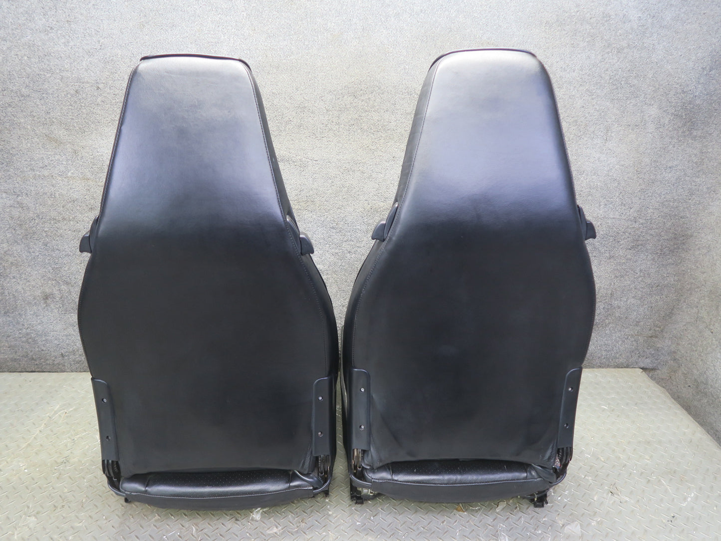 87-95 Porsche 928 S4 Front & Rear Left Right Side Power Seat Leather Black Set