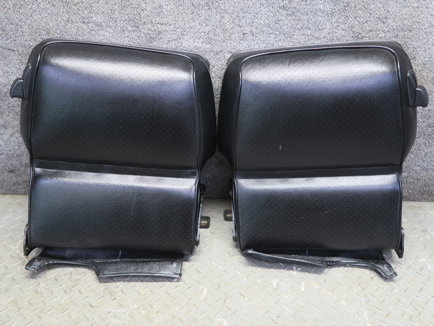87-95 Porsche 928 S4 Front & Rear Left Right Side Power Seat Leather Black Set